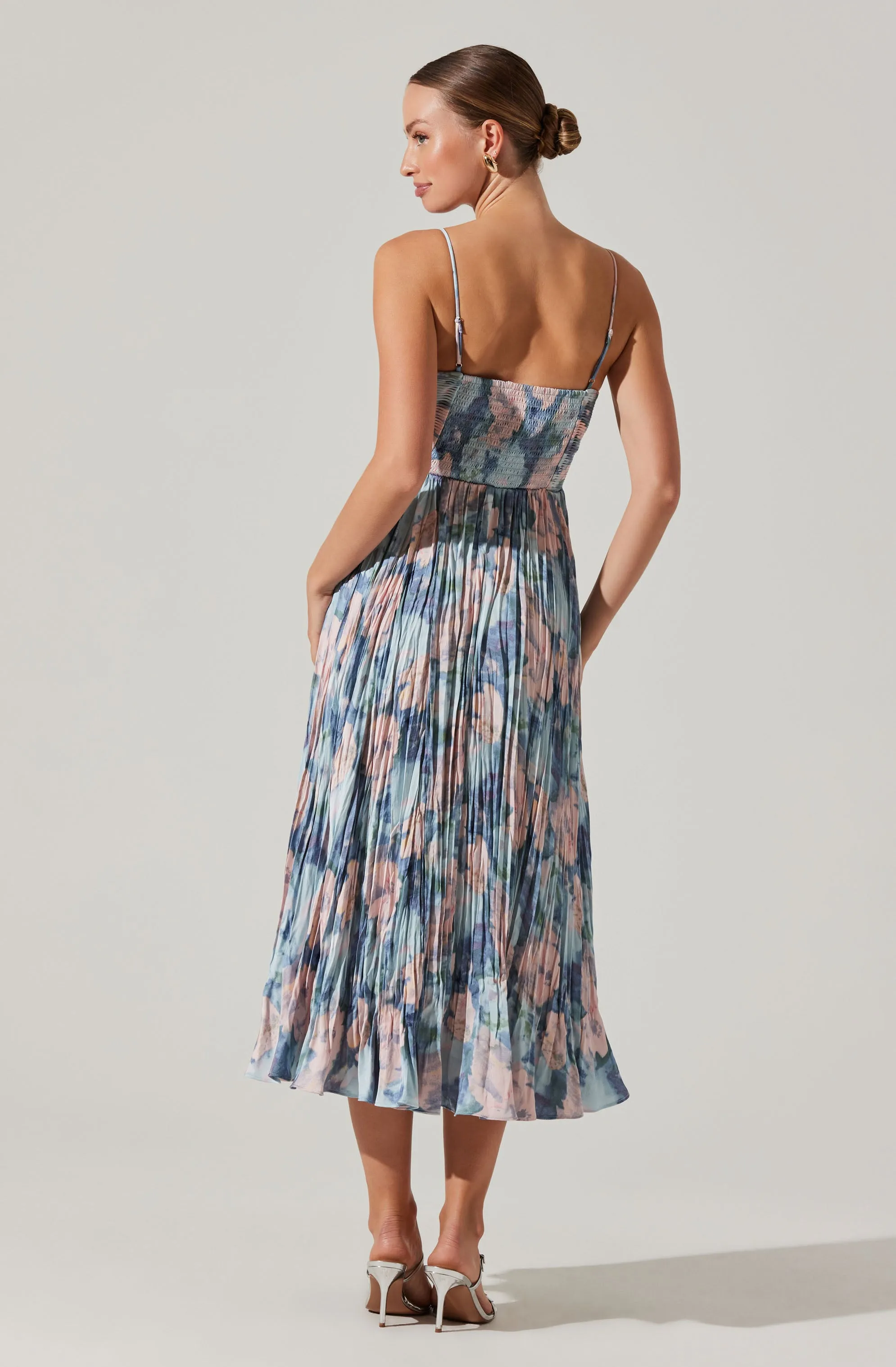 Maeve Pleated Midi Dress